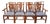 1980s Set of 8 Henkel Harris 101s Solid Mahogany Chippendale Style Dining Chairs For Sale