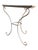 White Vintage Wrought Iron Demi-Lune Console Table with Painted Pine Top, 1950s For Sale - Image 8 of 12