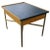 Black 1950s Mid-Century Modern Leather Top Wood and Brass Occasional Table For Sale - Image 8 of 8