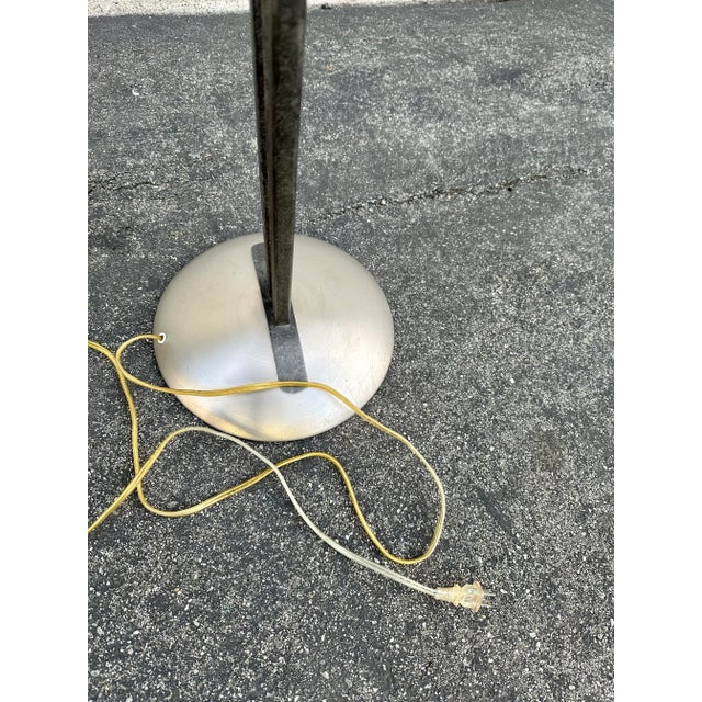 White Postmodern Torchiere Curvy v Floor Lamp For Sale - Image 8 of 9