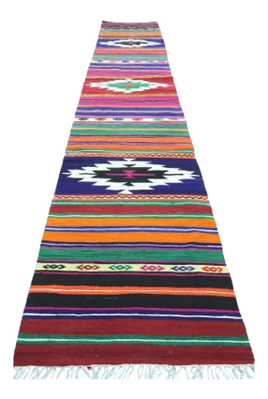 Vintage Turkish Milet Nomads Kilim Rug