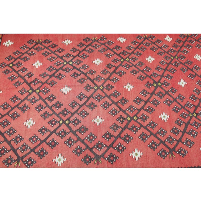 1900s Handwoven Antique Sarkoy Kilim - Fine, Detailed Weave- 5′8″ × 10′8″ For Sale - Image 12 of 12