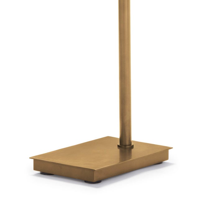 Regina Andrew Virtue Steel Floor Lamp, Natural Brass For Sale - Image 4 of 6