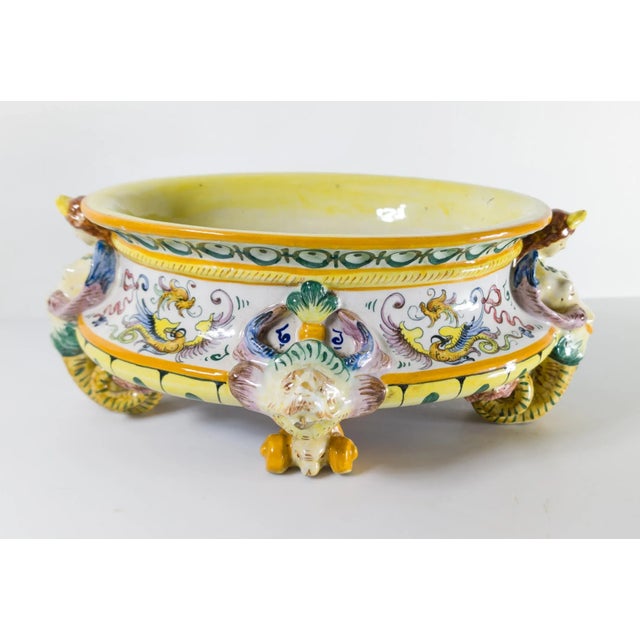 We are selling this great decorative Italian planter. This great centerpiece bowl or planter has traditional Italian...