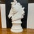 Beautiful, sleek, white porcelain horse bust, gorgeous decor, item for liberation, hall, entranceway, etc.