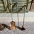Sheffield Pullman Antique Tudor Rose Fireplace Andirons, Tools & Rack For Sale - Image 14 of 14