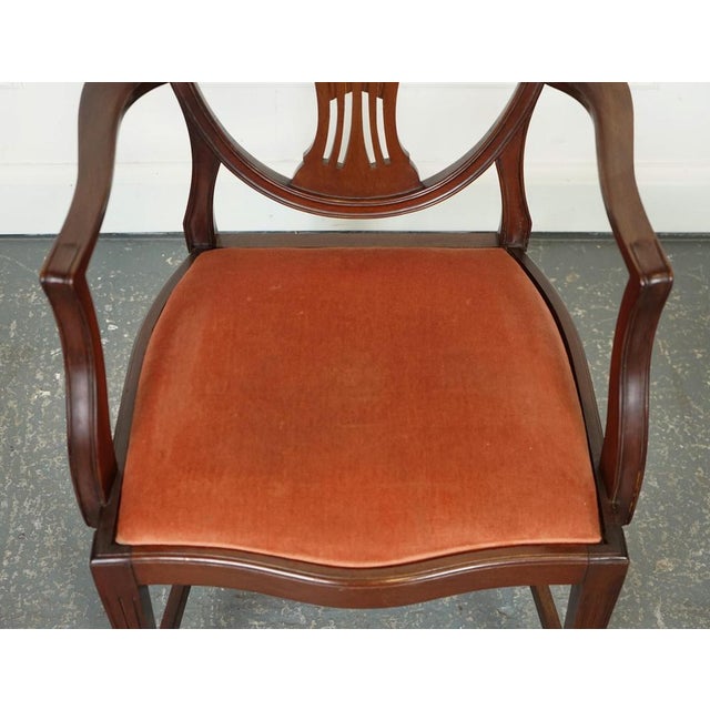 Set of Victorian Hepplewhite Carver Hallway Side Chairs For Sale - Image 10 of 18