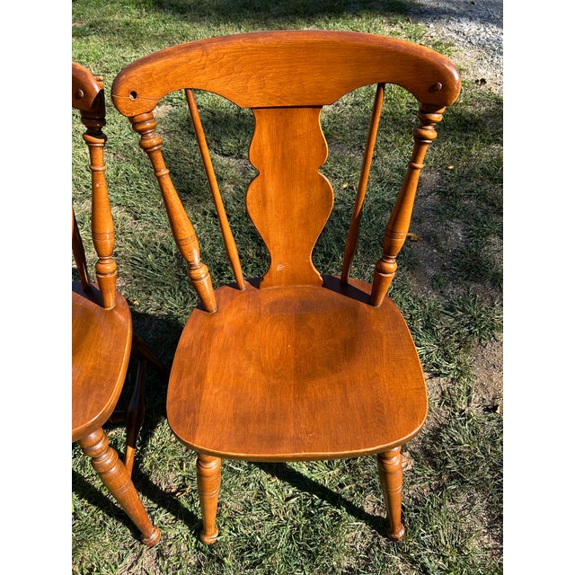 Wood Set of Six 20th Century Heywood-Wakefield Chairs For Sale - Image 7 of 18