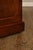 Karges English Style Mahogany Breakfront China Cabinet Display Bookcase with Carved Pediment and Silk Backing For Sale In Philadelphia - Image 6 of 18