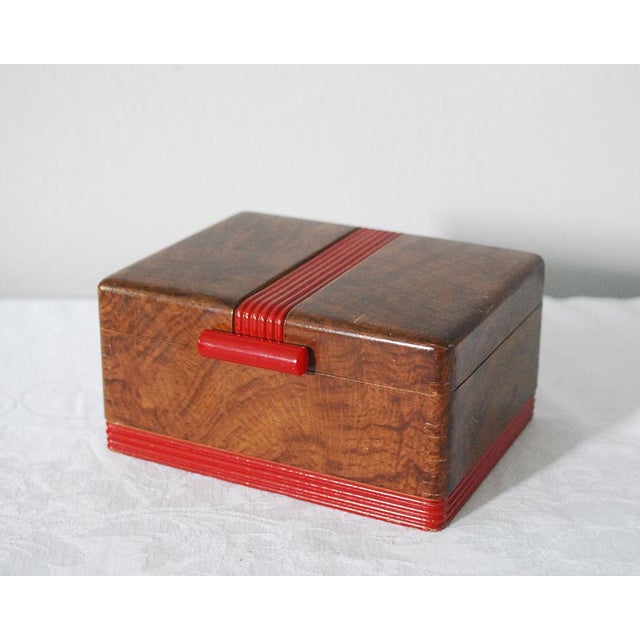 Vintage Wooden Playing Card Box & 6 Decks of Cards Chairish