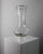 Metal Vintage Clear Glass Vase with Linear Pattern and Silver-Plated Details, 1980s For Sale - Image 7 of 12
