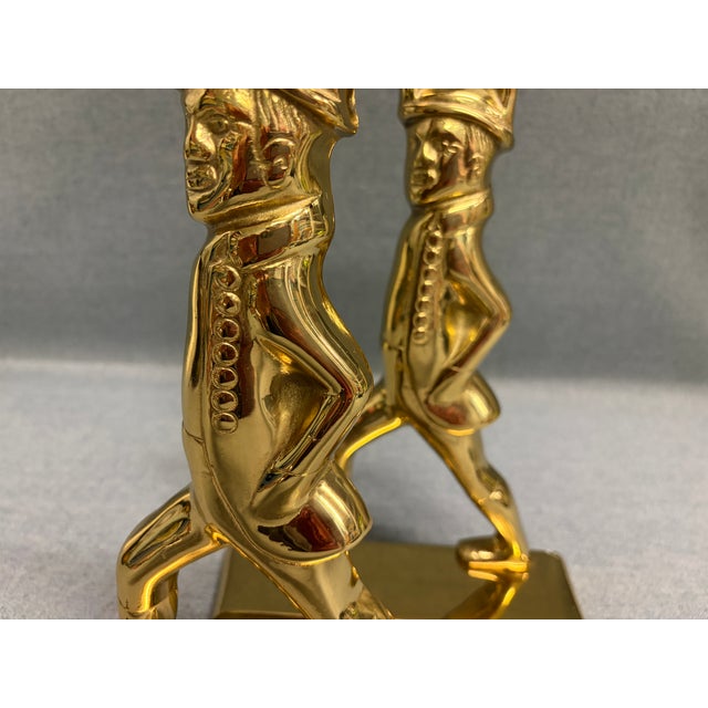 Large Virginia Metalcrafters Soldier Bookends For Sale - Image 9 of 11
