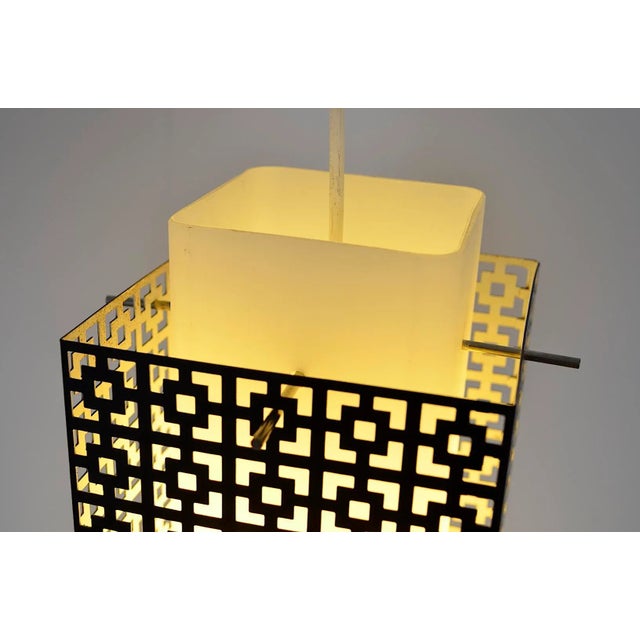 Black & White Pendant Lamp, 1960s For Sale - Image 6 of 7