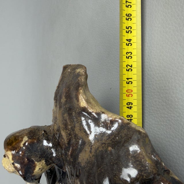 Antique Calabrian Majolica Terracotta Wall Mask, 20th Century For Sale - Image 11 of 12