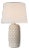 Chapman & Myers by Visual Comfort Signature Samara 30" Table Lamp in Dusted Stone with Linen Shade For Sale