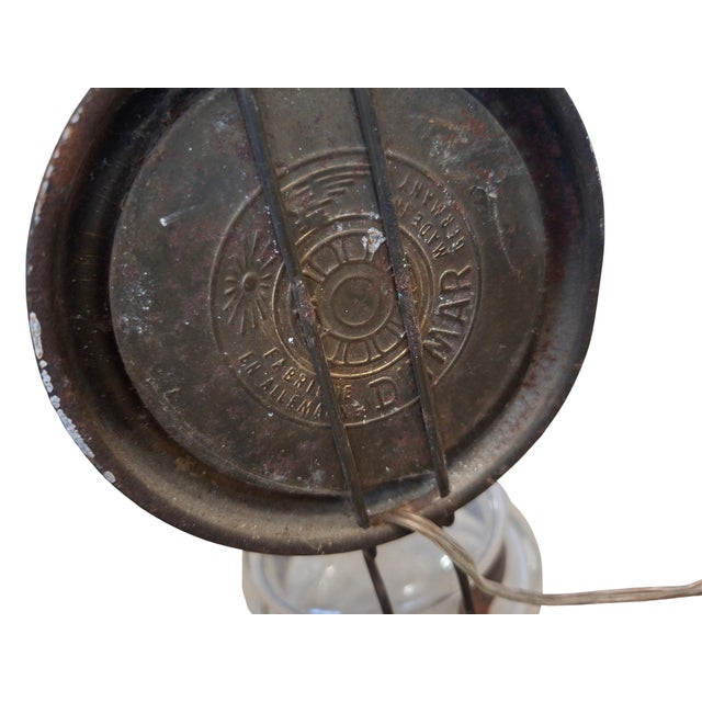 Vintage Electrified Oil Lamps with Reflective Mirror from Ditmar, 1950, Set of 2 For Sale - Image 6 of 10