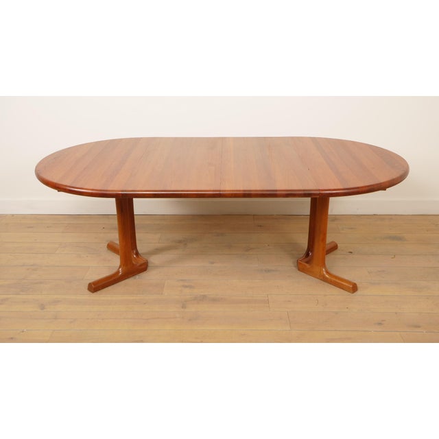Vintage Extendable Teak Dining Table attributed to Dyrlund, 1960s For Sale - Image 11 of 11