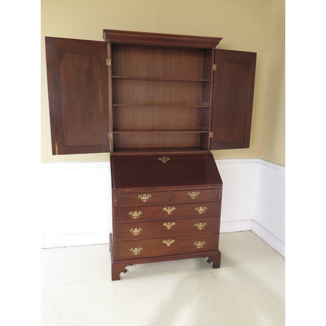 Kittinger Wa1064 Colonial Williamsburg Mahogany Secretary Desk Chairish