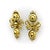 Traditional Late 18th Century Georgian Iberian 21k Gold Pendeloque Diamond Earrings, A Pair For Sale - Image 3 of 9