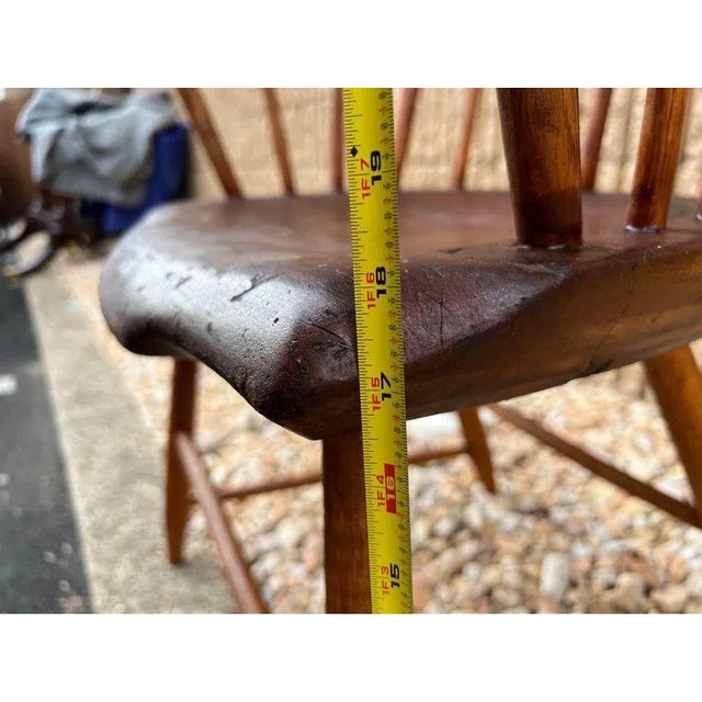 American Pine and Cherry Armchair. 19th Century For Sale - Image 9 of 12