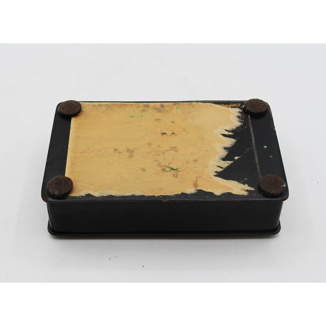 Black Circa 1870 Japanese Meiji Era Lacquer & Papier Mache Box For Sale - Image 8 of 8