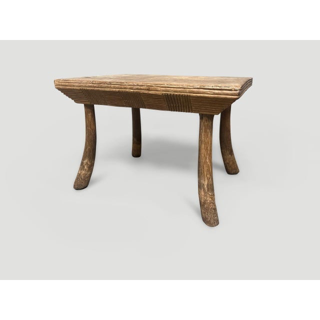 1950s Andrianna Shamaris Wabi Sabi Side Table or Stool For Sale - Image 5 of 5