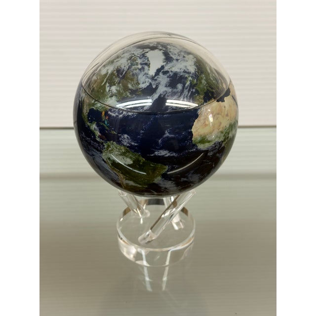 Mova Rotating Earth Globe on Acrylic Stand For Sale - Image 4 of 12