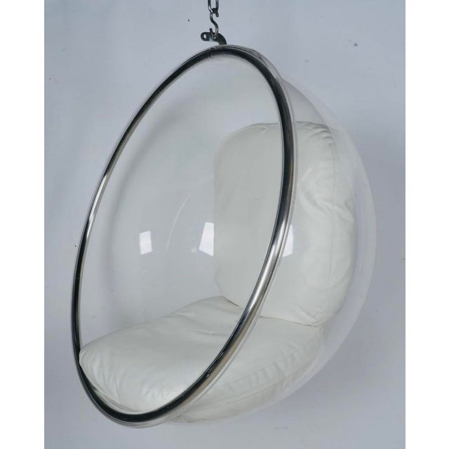 Late 20th Century Space Age Clear Acrylic Bubble Hanging Chair in the Style of Eero Aarnio For Sale - Image 5 of 7