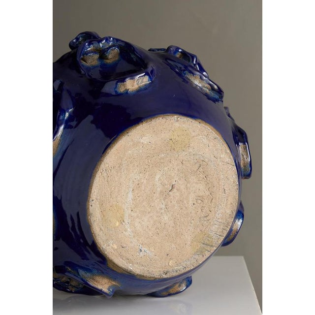 Hand-Crafted Organic Modern Ceramic Vessel with Faces by John Rezner, 2010 For Sale - Image 4 of 9