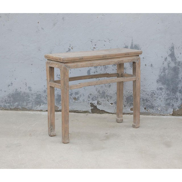 Farmhouse Antique Chinese Elm Hall Table For Sale - Image 3 of 3