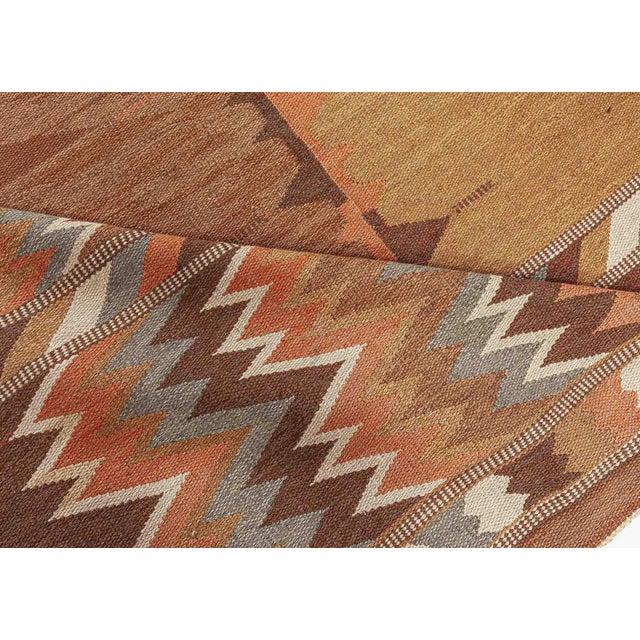 Textile Doris Leslie Blau Midcentury Swedish Flat-Weave Rug For Sale - Image 7 of 7