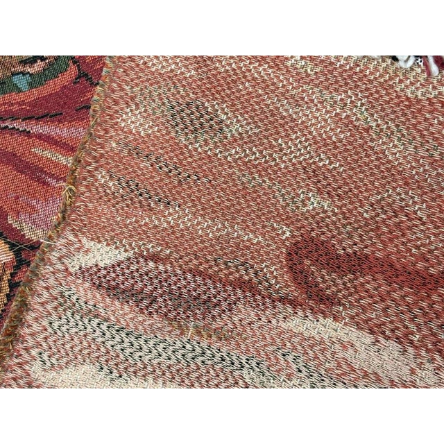 Vintage French Aubusson Style Jacquard Tapestry, 1980s For Sale - Image 13 of 14