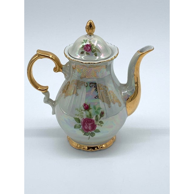 1940s Bavarian Opalescent Tea Set - 16 pcs For Sale - Image 10 of 13