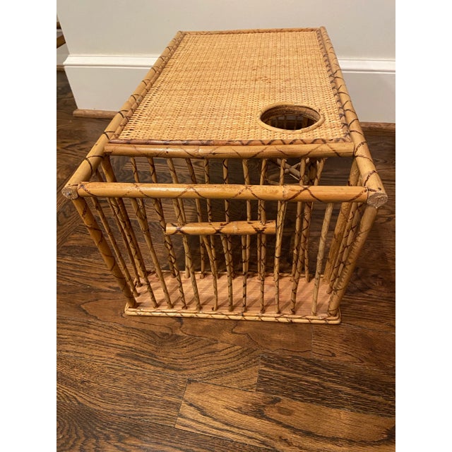 Vintage Bamboo Bed Tray With Burnt Bamboo Finish For Sale In Kansas City - Image 6 of 12