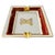 Vintage Limoges France Porcelain Ashtray, Hand-Painted Italian Monogram by Beatrice Menicossi, 1997 For Sale - Image 4 of 9