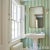Schumacher Schumacher Emma Stripe Wallpaper In Apple Green For Sale - Image 4 of 4