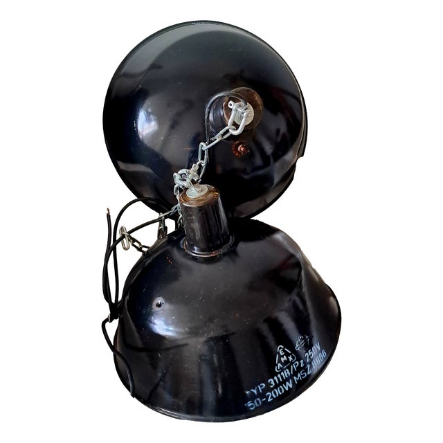 Large Industrial Lamps, 1950s, Set of 2 For Sale
