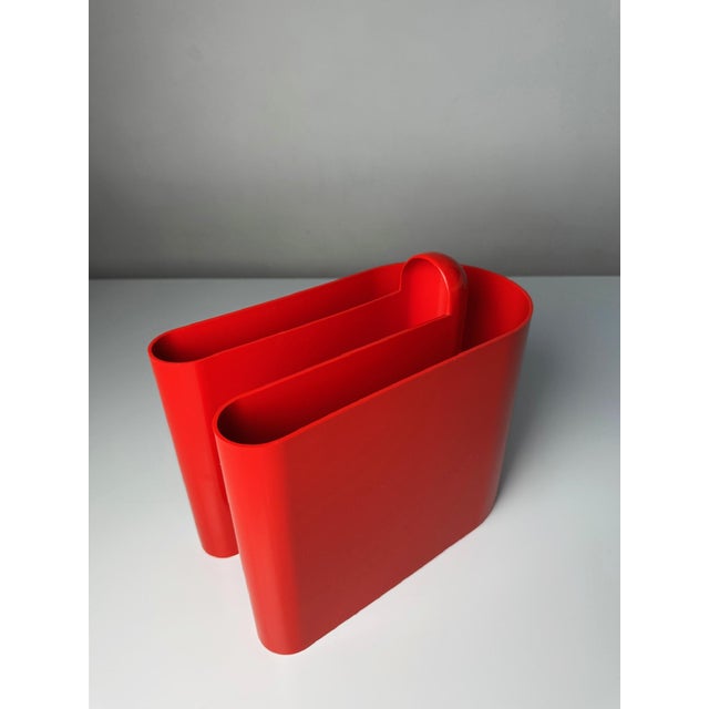 Plastic Bilumen Magazine Rack by Rodolfo Bonetto, 1960s For Sale - Image 7 of 10