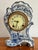1890s French Rococo Delft Mantle Clock For Sale - Image 16 of 16