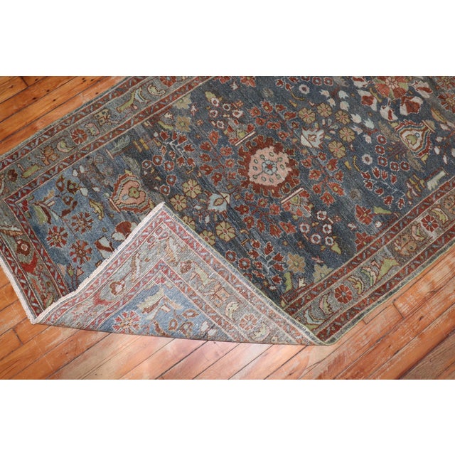 Antique Zabihi Collection Persian Malayer Runner - 3'5" x 13'10" For Sale - Image 10 of 12