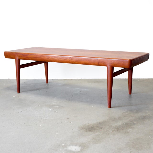 1950s CFC Silkeborg Teak Coffee Table W/ Drawers, Designed by Johannes Andersen For Sale - Image 5 of 18