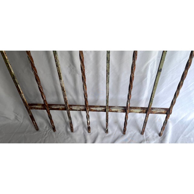 Vintage Wrought Iron Gate For Sale - Image 10 of 17