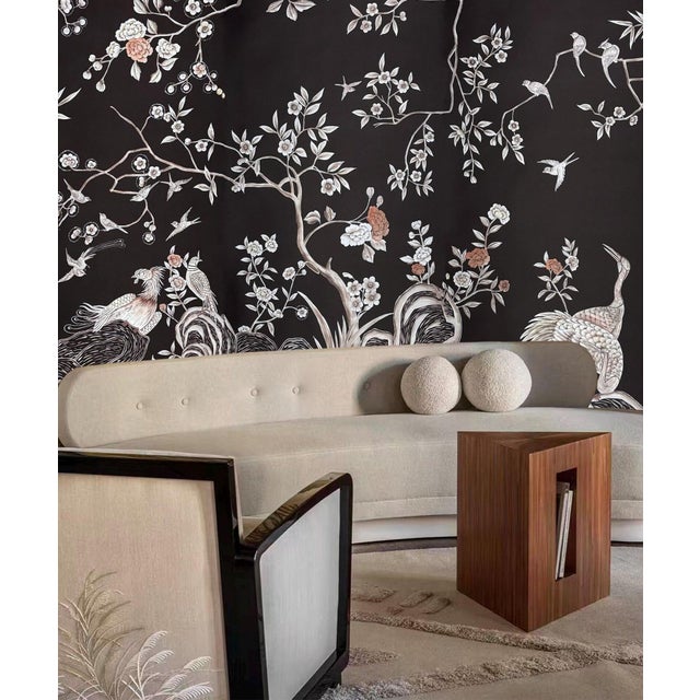 If you love the look of De Gournay wallpaper but not the price, this is for you. Chinoiserie Black Hand-Painted Wallpaper,...