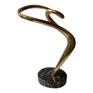 1980s "Rapture" 1/12 Abstract Bronze Sculpture by Hugh Cunningham For Sale