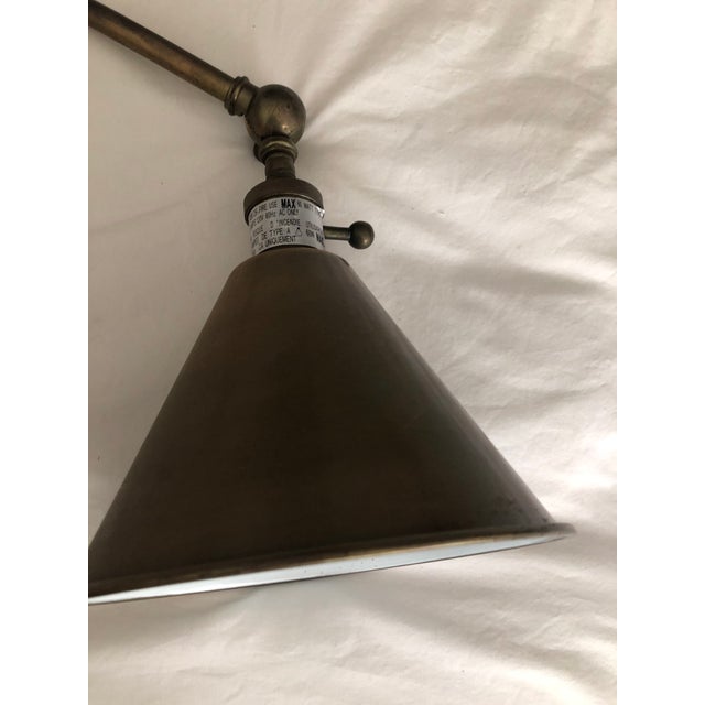 Antique Brass Double Arm Library Sconce Light Chairish