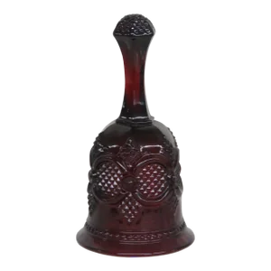 Avon Cape Cod Collection Ruby Red Glass Hostess Bell 4198b
