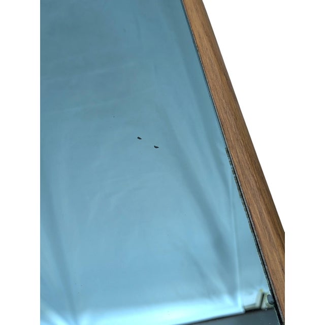 Wooden and Mirrored Glass Coffee Tables, 1970s, Set of 2 For Sale - Image 6 of 7