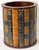 Traditional 20th Century English Regency Style Hardwood & Leather Book Motif Trashcan/Wastepaper Basket For Sale - Image 3 of 12