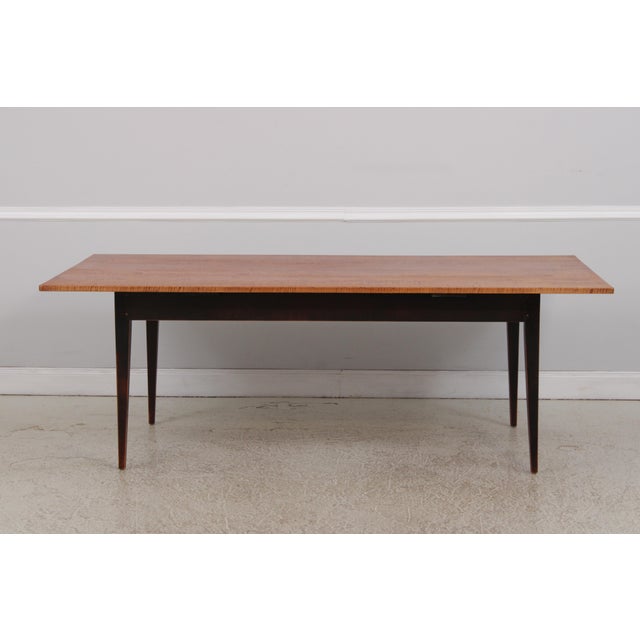 Benchmade Tiger Maple Large Farmhouse Dining Tavern Table For Sale - Image 4 of 14