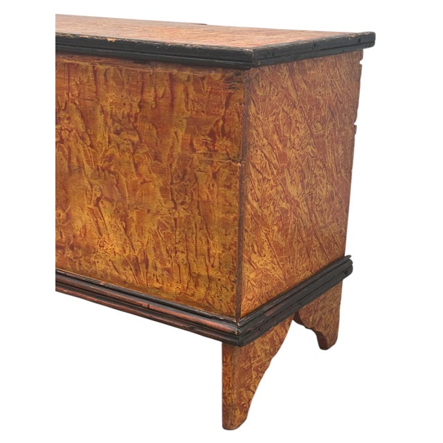 19th-Century Pennsylvania Paint-Decorated Blanket Chest. For Sale - Image 4 of 12